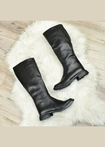 Осенние сапоги-трубы женские кожаные с квадратным носком,. 37 размер Vasha para