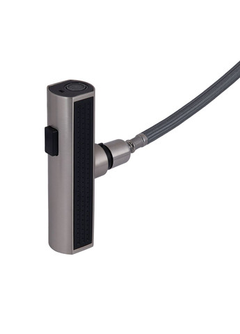 Смеситель для кухни Aria с выдвижным мультифункциональным изливом-лейкой (k35) LDARI015FLTNKS37643 Nickel LIDZ 015FLT (323485732)