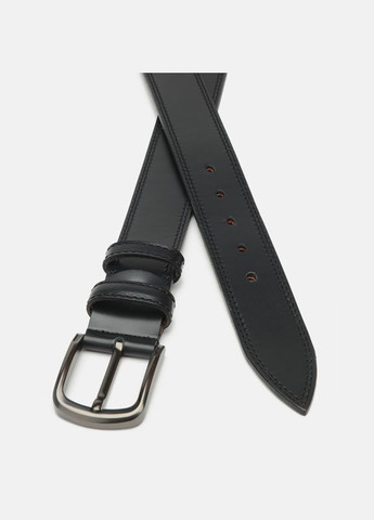 Чоловічий ремінь шкіряний Cv1mb24 Чорний Borsa Leather (302972560)