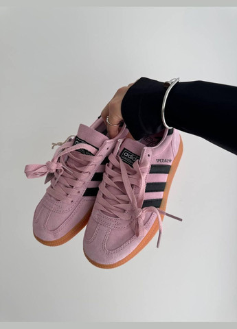 Рожеві кросівки handball spezial clear pink arctic night gum — if6561 40 - 25.5 см No Brand