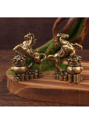 Латунная статуэтка «Конь удачи и богатства» – символ 2026 года, талисман энергии, движение вперед, успех и уверенность в себе No Brand (366890109)