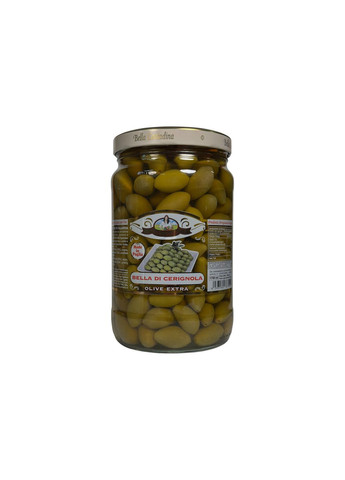 Оливки зелені великі цілі у розсолі bella di cerignola olive extra, 1700 мл Bella Contadina (369144642)