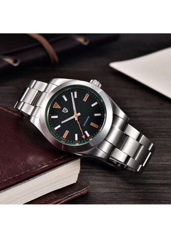 Годинник механічний з автопідзаводом сріблястий для чоловіків класичний з сапфіровим склом ProDobro (367265834)