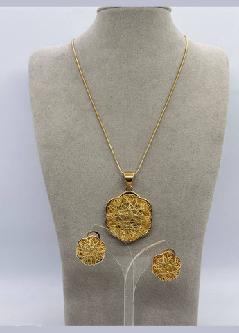 Комплект біжутерний Золотистий No Brand (332199764)