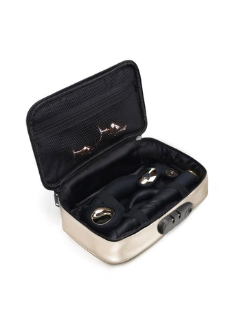 Кейс для игрушек DISCREET BOX LUXURY GOLD кодовый замок 27×16×7,62 см футляр для секс игрушек Dorcel (322740132)
