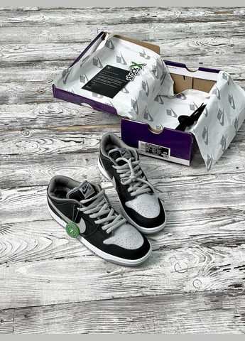 Кросівки зимові жіночі і чоловічі Nike SB Dunk winter low black gray white fur | Найк СБ Данк низькі чорні сірі білі з хутром No Brand чорні зими (311225823)