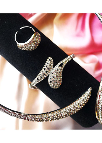 Великий комплект біжутерії Кольє, браслет та каблучка No Brand (369489896)