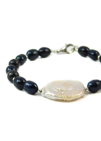 Браслет "Эффектный" Жемчуг, серебро 18 Fursa fashion (322313487)