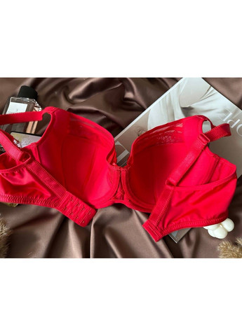 Червоний бюстгальтери великих розмірів з напівпоролоном червоний Lanny Mode