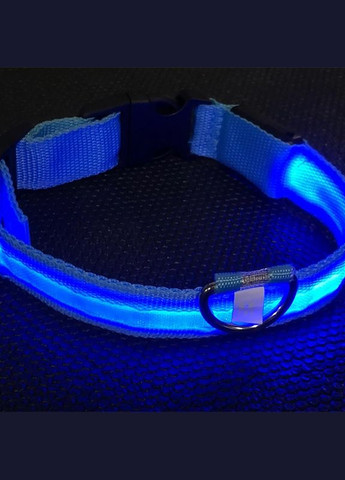 Світлодіодний Blue XS LED нашийник USB світний для собак і котів 4 шт. Lesko (352012801)