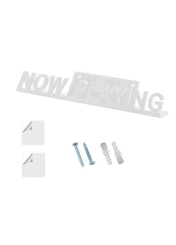 Полиця акрилова для зберігання вінілових пластинок Now Playing White No Brand (366304030)