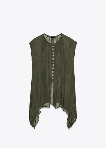 Хаки блуза Zara