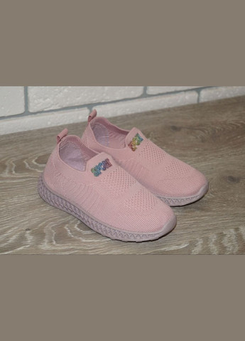 Рожеві осінні кросівки текстильні для дівчинки рожеві Vesnoe