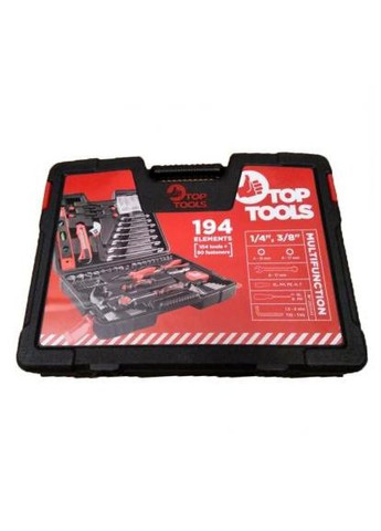 Набір інструментів 1/4”, 3/8”, 194 ед. (38D545) Top Tools 1/4”, 3/8”, 194 ед. (389569455)