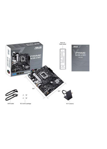 Материнcька плата PRIME H610M-A WIFI s1700 H610 2xDDR5 M.2 HDMI D-Sub DP Wi-Fi BT mATX Asus (362214723)