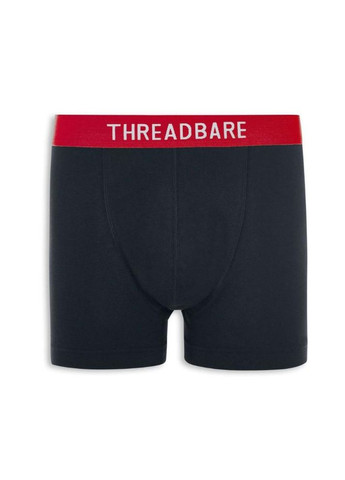 Набір чоловічих трусів боксерів Black Hipster Boxers 3 шт. Threadbare Боксери (324266028)