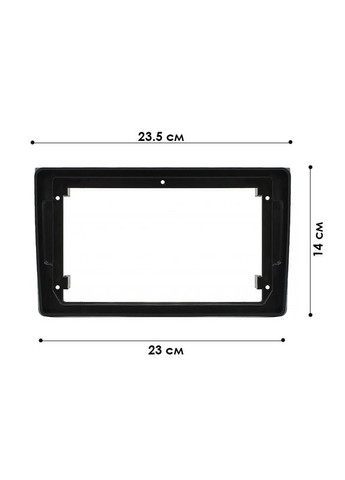 Переходная рамка 9" Audi A4 (B6) 2000-2006 A4 (B7) 2004-2009 Seat Exeo 2009-2013 (5920) Black 10 шт. Lesko (349730312)