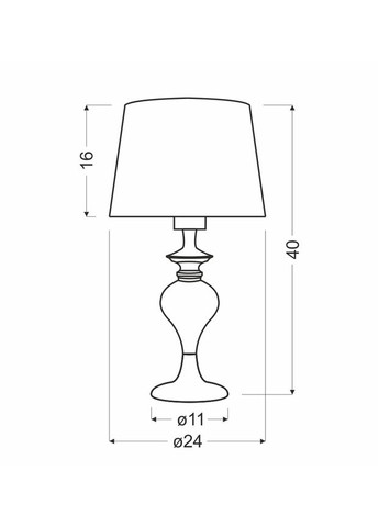 Настольная лампа GILLENIA (41-11954) Candellux (361312600)