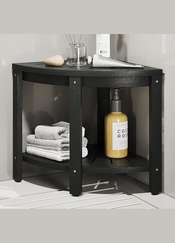 Стеллаж угловой для ванной из дерева Течинар венге (ВУГ-002312) No Brand (328090922)