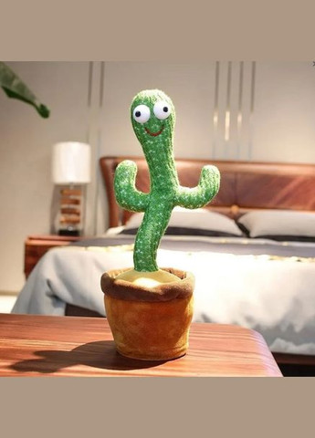 Поющий и танцующий кактус Dancing Cactus с подсветкой на 120 песен зеленый (1756374515) No Brand (329694898)