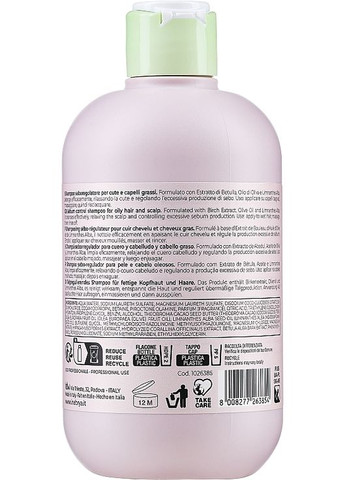 Шампунь для жирной кожи головы Ice Cream Balance Shampoo 1000ml (205431-28190) Inebrya (368652601)