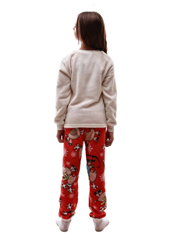Червона зимня піжама для дівчинки підлітка No Brand