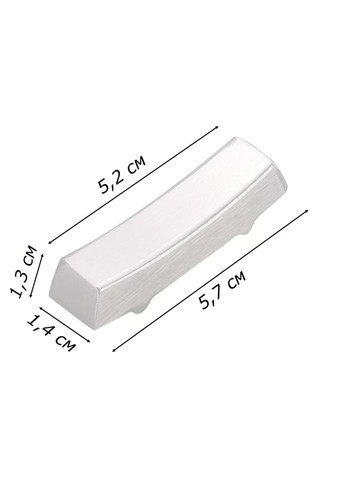 Набір прямокутних срібних підставок та паличок для суші в сріблі з чорною ручкою для ресторанів, кафе. REMY-DECOR (293152682)