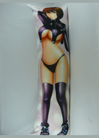 Дакiмакура 150 х 50 см Ганц-Про Подушка обнімашка аніме двостороння зі знімною наволочкою принт тян Viva (346057422)