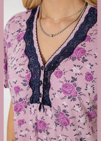 Бузкова піжама жіноча з принтом Andi 243R6971