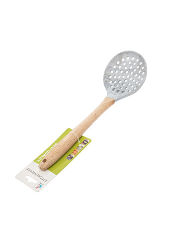 Шумовка силиконовая под мрамор с деревянной ручкой 33.5 см Kitchen Master (301406734)