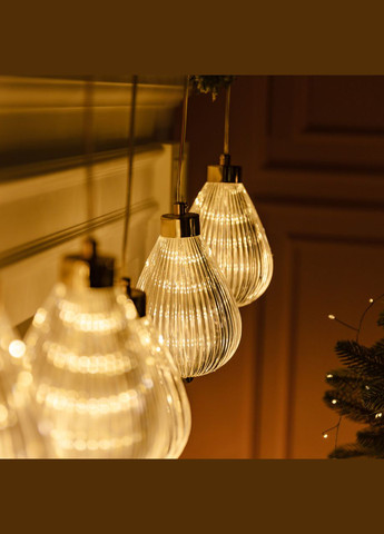 Гирлянда штора с фигурками Воздушный шар 3 метра 6 ламп теплый желтый свет 6L3MBAL Garlando (306849835)