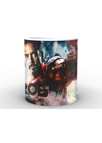 Чашка с принтом белая Железный Человек Iron Man герой IM.02.013 Кружка керамическая 0,33 GeekLand (378965456)