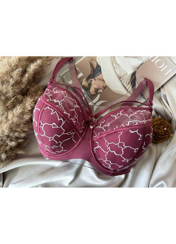 Бордовый бордовый бюстгальтер с портупеей Lanny Mode