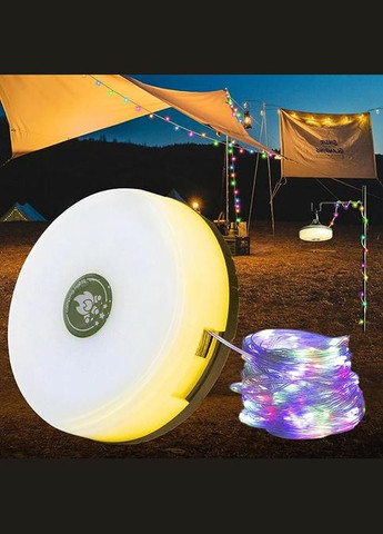 Кемпінговий ліхтар та атмосферні світлодіодні гірлянди 20 м No Brand (316649436)