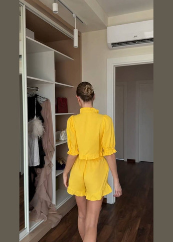 Женский желтый костюм No Brand (340424057)