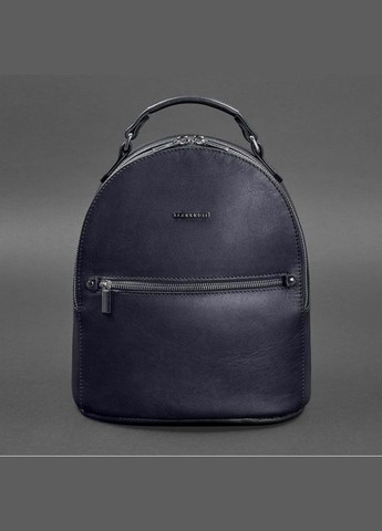Шкіряний жіночий міні-рюкзак Kylie Темно-синій краст (A-027180) BlankNote (330144383)