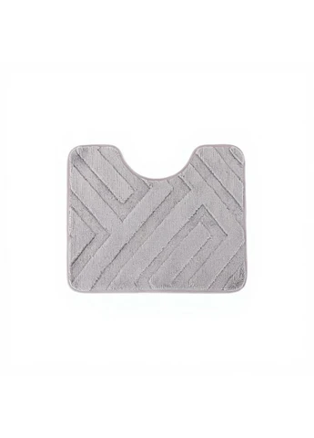 Набор ковриков для ванной Soft Arches 2 штуки 40×50 / 50×80 см хлопковых, серый ТМ COLORFUL HOME 534-16-40G No Brand (393917932)