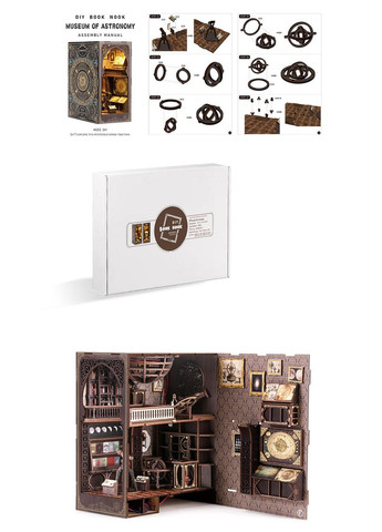 Бук Нук Музей астрономии конструктор Book Nook Museum of Astronomy BV02-005 No Brand (362452780)