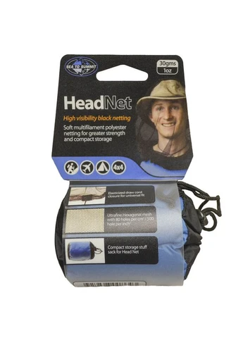 Маска-мережа для захисту від комах Mosquito Headnet, поліестер, обтяження знизу, легка 37 гр. Sea To Summit (396651003)