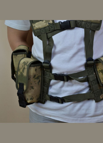 Подсумок на 2 магазина двойной из кордуры пиксель CZ-724 MOLLE тактический No Brand (350937034)