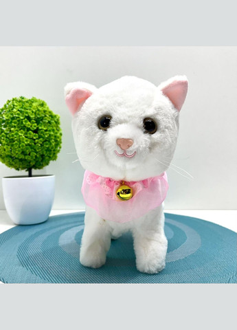 Котенок интерактивный на д/у ходит мяукает виляет хвостиком поводок-пульт (933-132E ) No Brand (335977483)