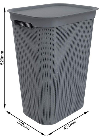 Корзина для білизни пластикова Brisen 50 л (10235) Капучіно Rotho (334008273)