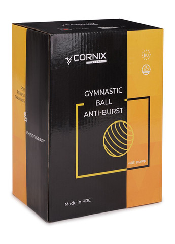 М'яч для фітнесу (фітбол) 75 см Anti-Burst XR-0028 Red Cornix (318867597)