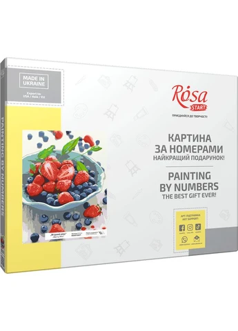 Картина за номерами „Ягідний мікс“ 35×45см в коробці Rosa (386612586)