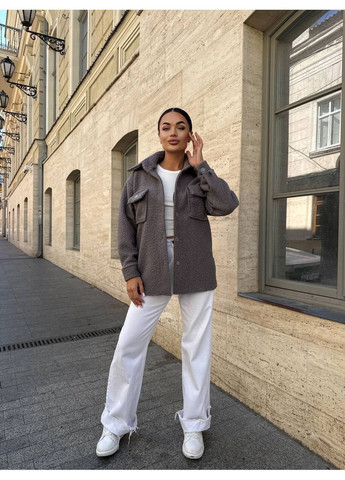 Жіноча куртка-сорочка букле Osoblyva (363597702)