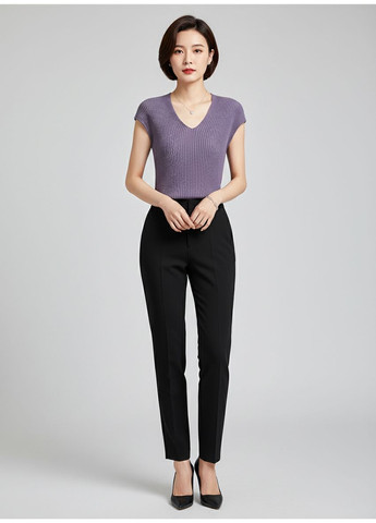 Летняя женская тонкая футболка из тенселя SD-52 Фиолетовый Number Nine - (363261663)