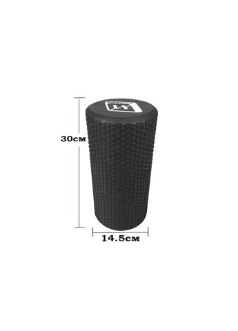 Массажный ролик Foam Roller 30 см Черный (A-022308) EasyFit (327091775)