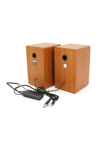 Колонки 2.0 X23 для ПК и ноутбука, USB+3.5mm, 2x5W, 30Hz-15KHz, 110 х 127 х 183mm, Black Kisonli (360403419)