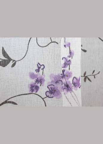 Тюль на тесьме с утяжелителем из батиста с принтом 300x270 см (tul-415т-5) No Brand (306633746)