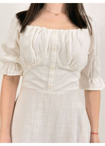 Білий сукння лляна My Star